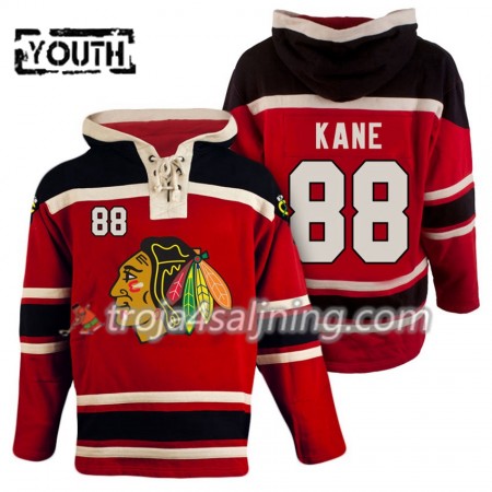 Chicago Blackhawks Patrick Kane 88 Röd Sawyer Hooded Sweatshirt - Barn
